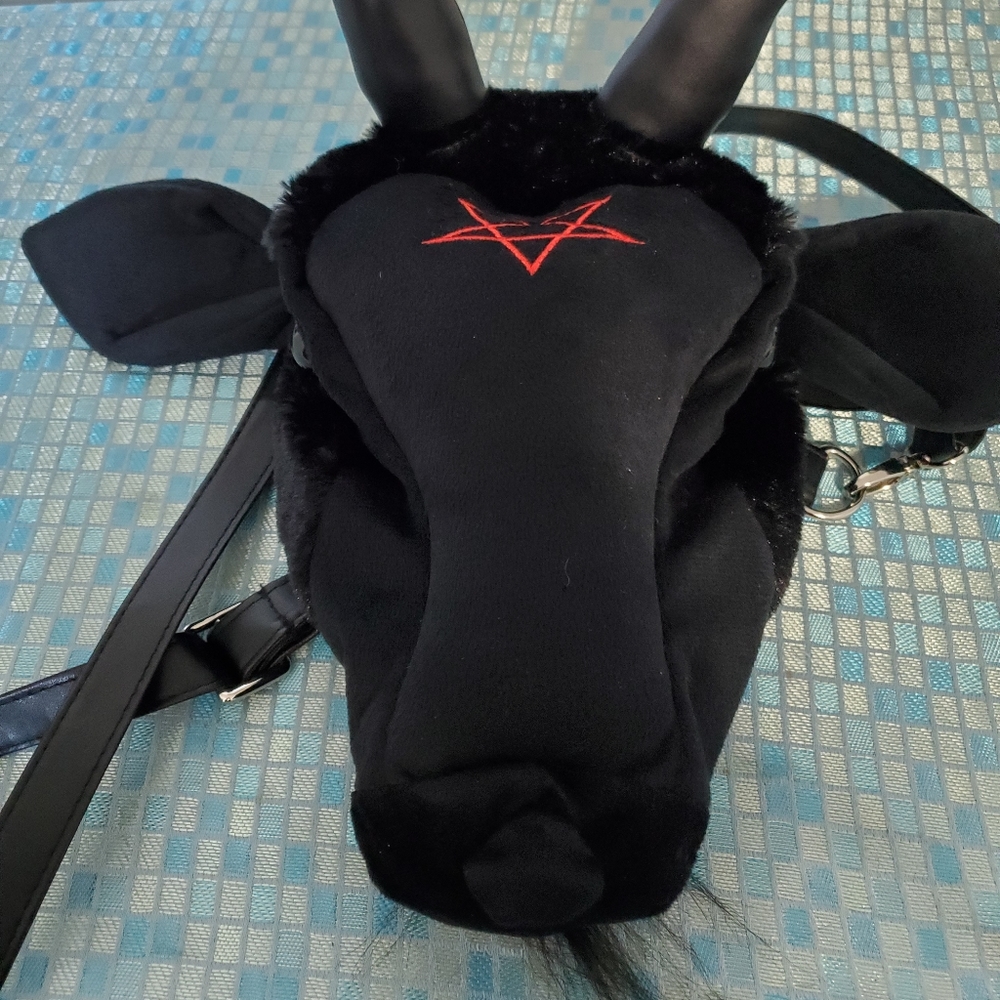 Kreepsville 666 Goathead Baphomet Plush Backpack